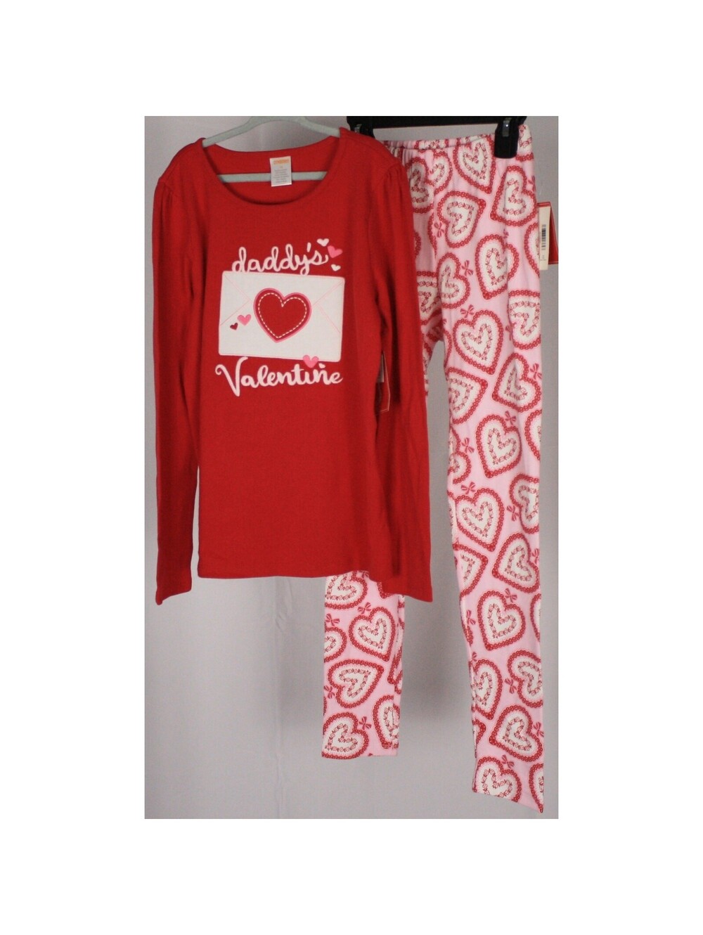 Gymboree Valentine Heart Pajama Set Red Pink Girls Size 10 NWT